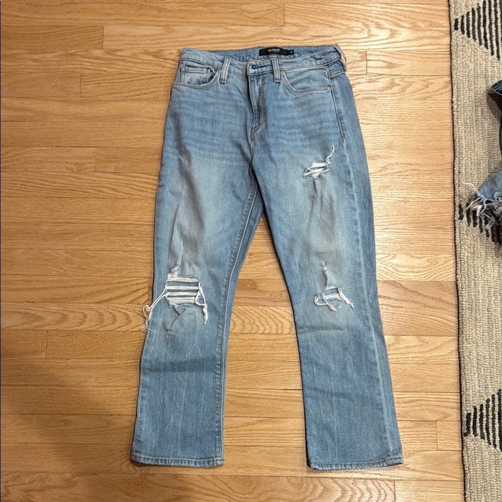 Hudson Holly Boot Ripped Light Blue Jeans